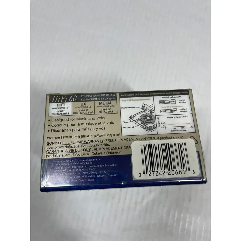 Sony 6-Pack 60min Cassette Tapes‎ Hi-Fi Normal Bias